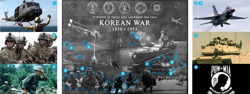 Illustration for article titled Korean War memorial is a historical photoshop horror